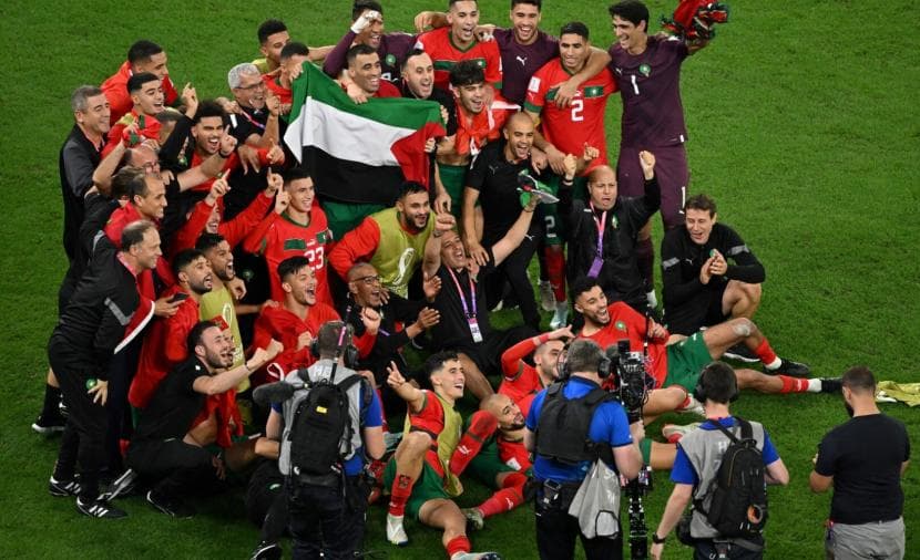 من الملاعب إلى المنصات.. بن شرقي نجم مغربي لا يغيب عن دعم فلسطين