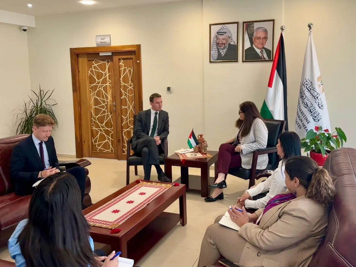 الوزيرة شاهين تودّع سفير الدنمارك لدى فلسطين مع انتهاء مهامه
