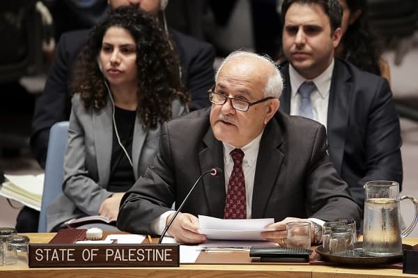 فلسطين تؤكد ضرورة توفير حماية لشعبها وتحقيق السلام العادل وإنهاء الاحتلال