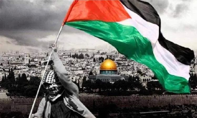 تزامنًا مع مونديال 2026: لوحة بشرية تجسد علم فلسطين في قلب العاصمة المكسيكية