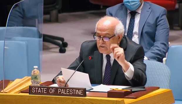 مندوب فلسطين بالأمم المتحدة: نتوجه بالشكر إلى مصر قيادة وحكومة وشعبا على دعمها المستمر