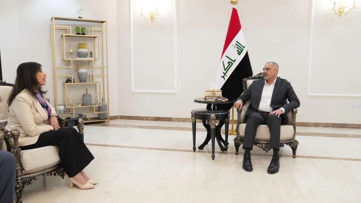 سفيرة فلسطين لدى العراق تبحث مع النائب الأول لرئيس مجلس النواب تطورات الأوضاع الفلسطينية